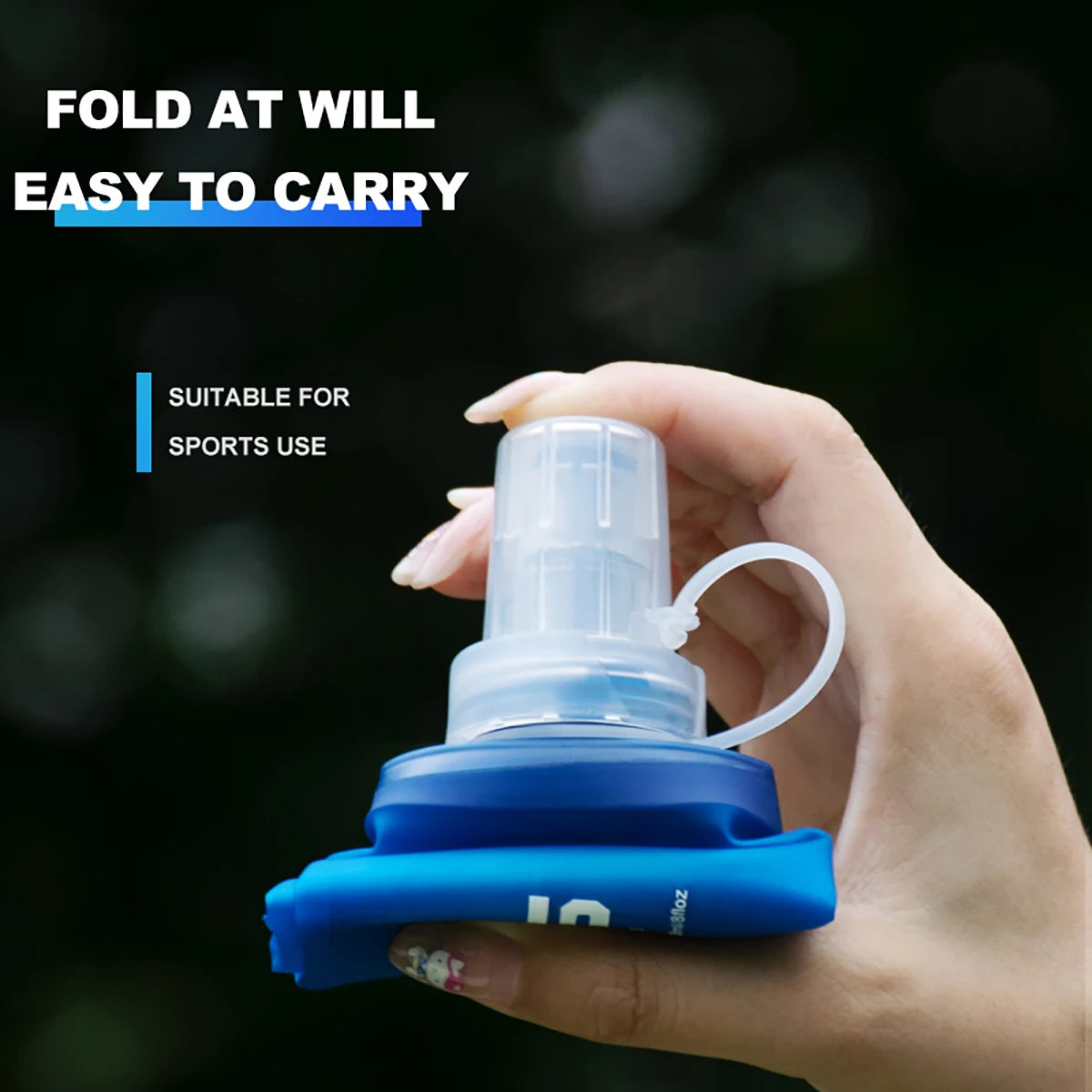 Pocket Pint. Raverfrog / WRELS Festival Folding Water Bottle (TPU BPA-Free Collapsible Soft Flask)Variety of Sizes.