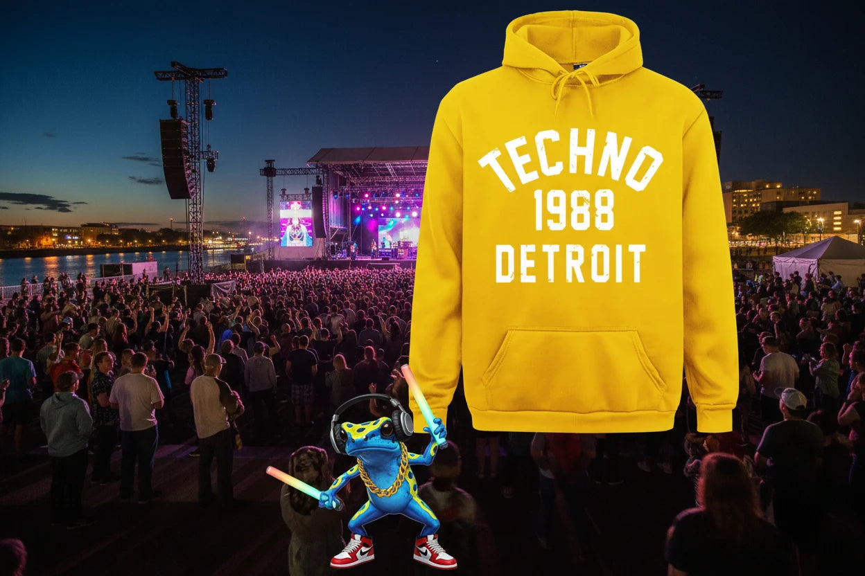 Techno Birthplace 1988 O.G. Detroit Hoodie.