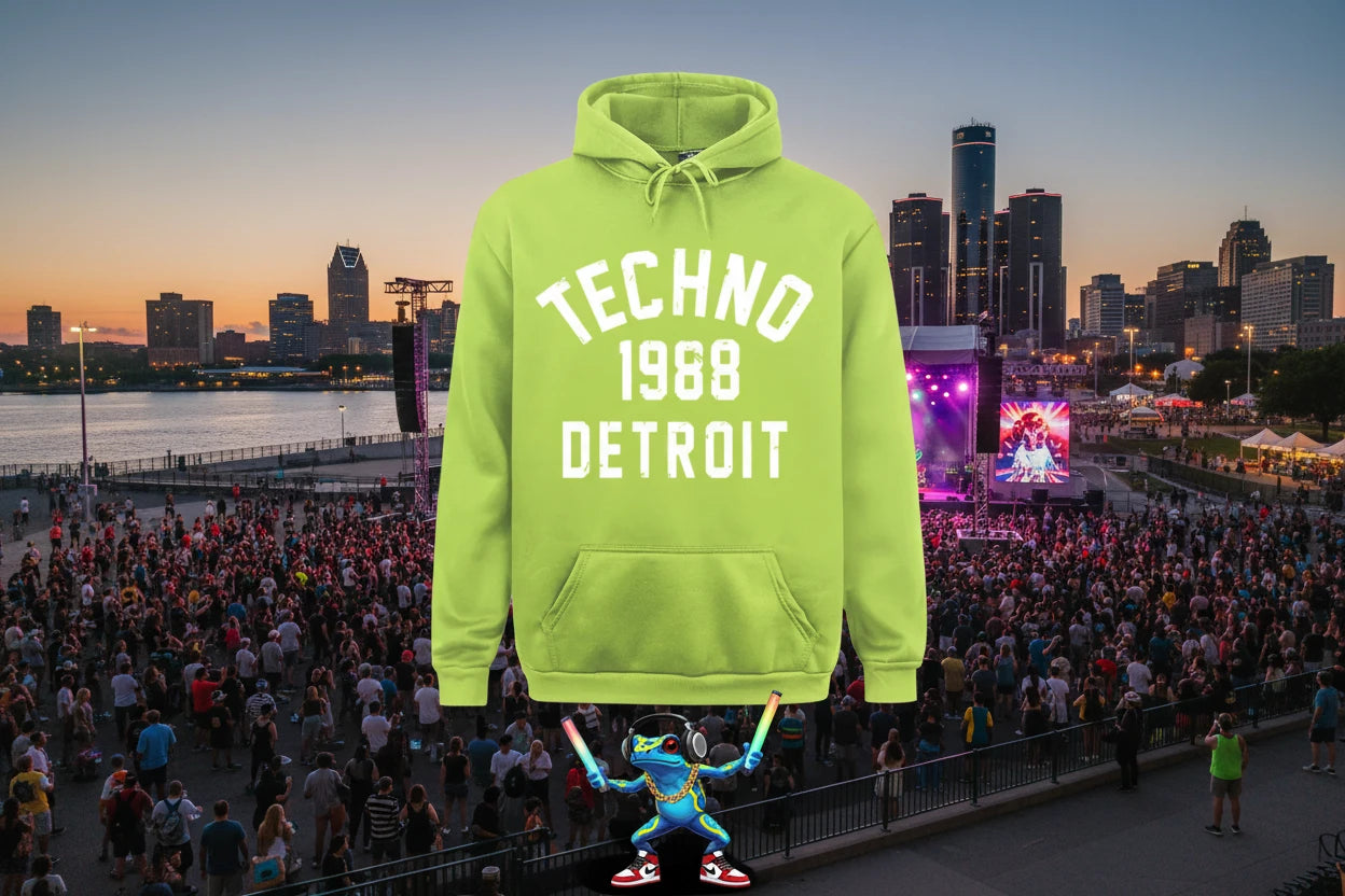 Techno Birthplace 1988 O.G. Detroit Hoodie.