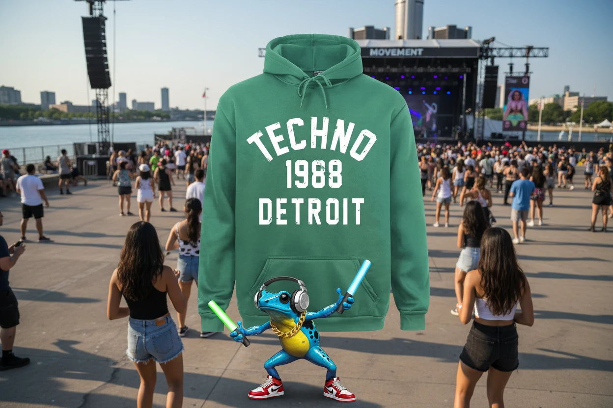 Techno Birthplace 1988 O.G. Detroit Hoodie.