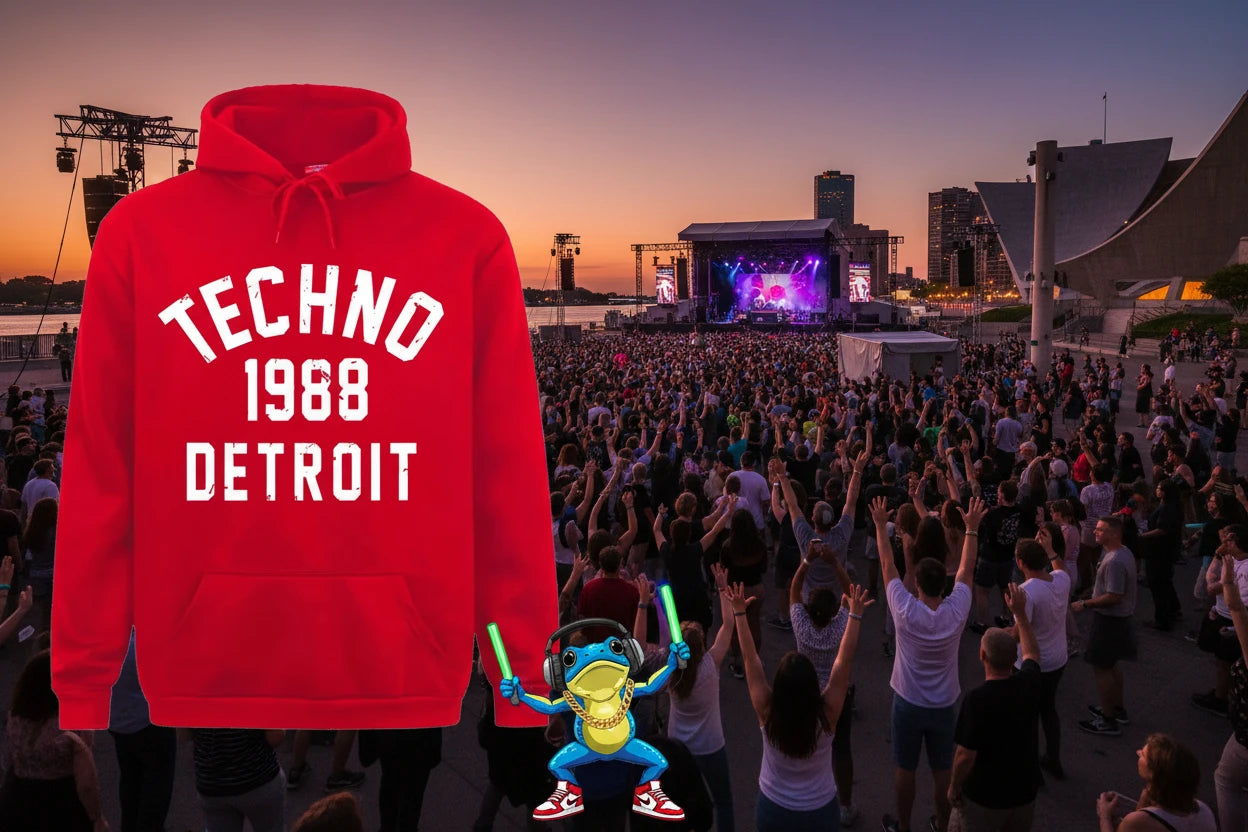 Techno Birthplace 1988 O.G. Detroit Hoodie.
