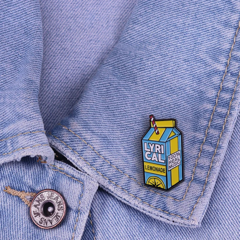 JUICE WRLD Lyrical Lemonade Enamel Drip Pin.