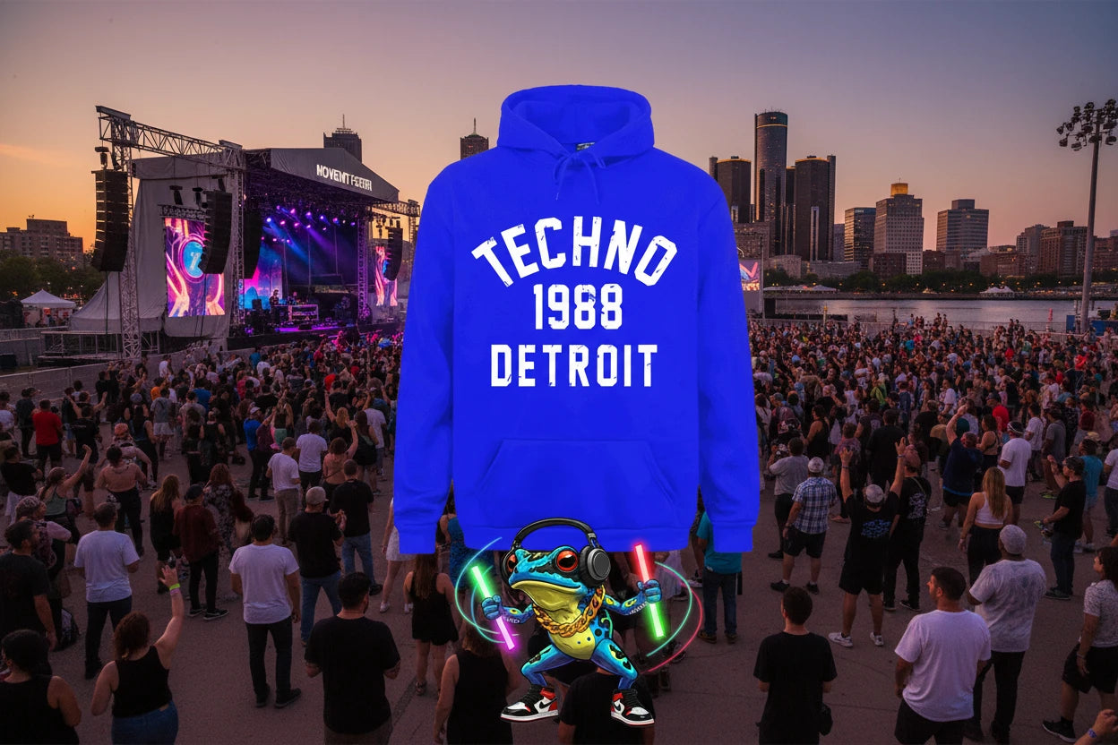 Techno Birthplace 1988 O.G. Detroit Hoodie.
