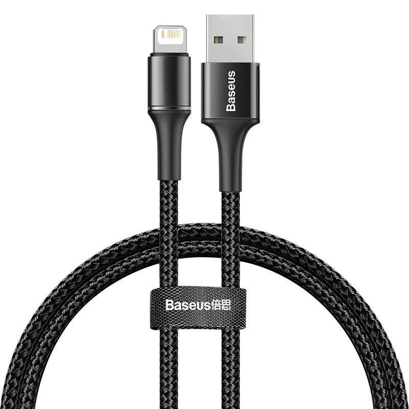 Baseus Lighting to USB Cable For Rapid Charging / Data safely.  Designed to rapid charge without harming device.
