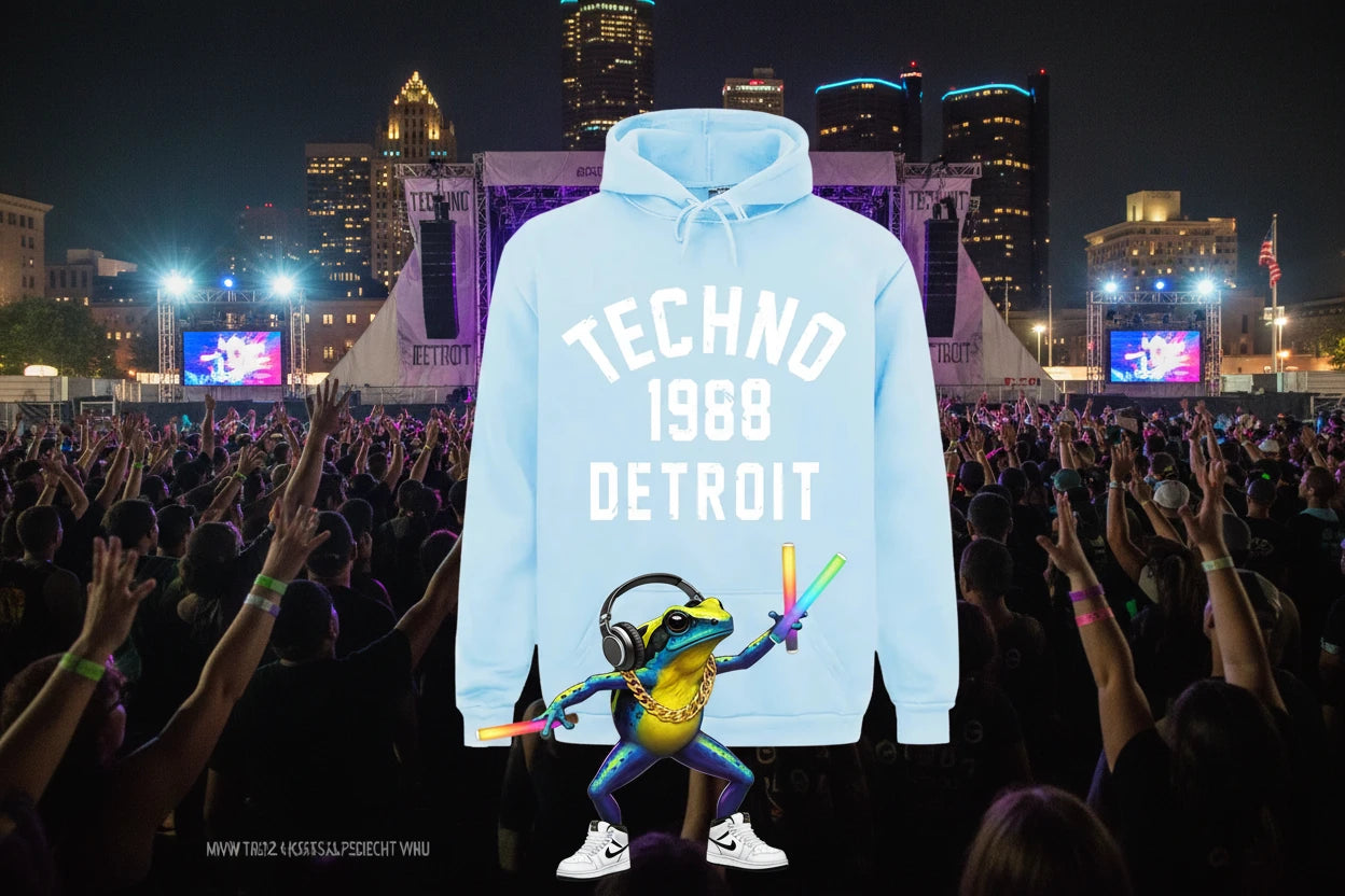 Techno Birthplace 1988 O.G. Detroit Hoodie.