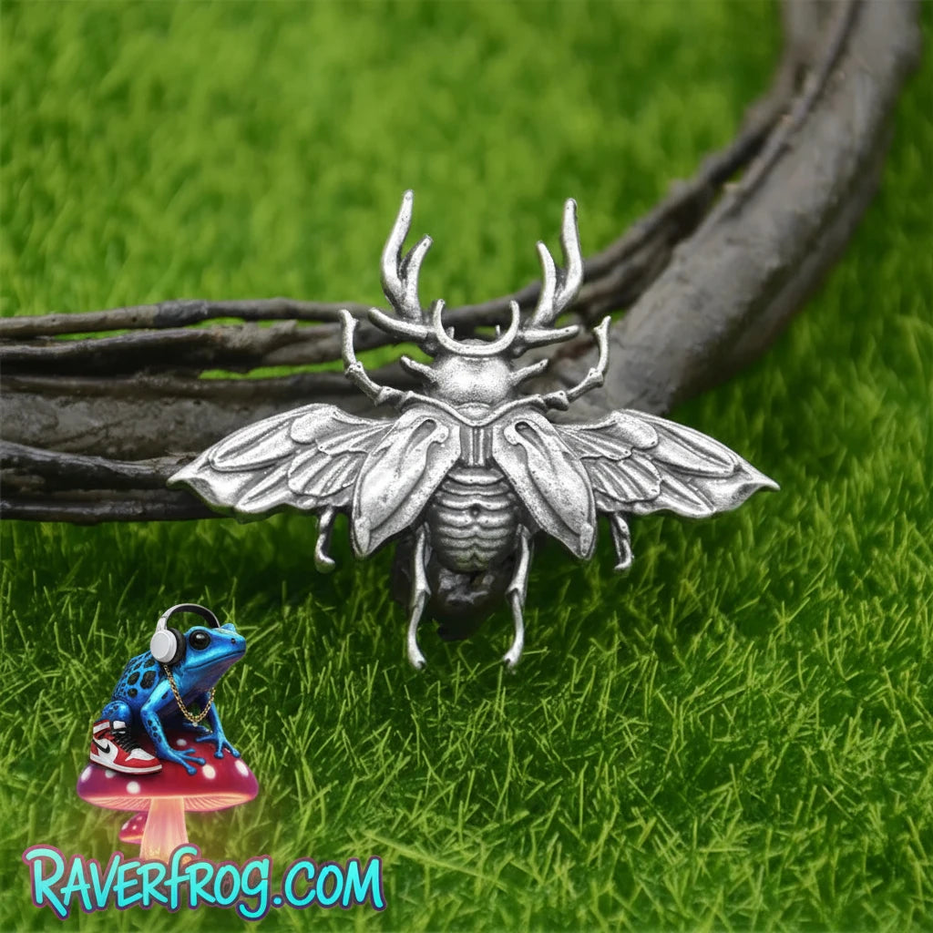 Premium Quality -Solid Metal Art  - Antique Silver or Bronze Plated Gothic Pins. Scarab Beetle - 10 Different Design Choices!