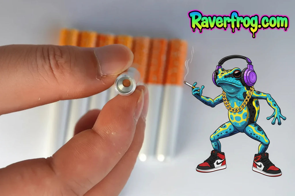 Secret Cigarette Pipe.  Premium one-hitter made to look like a standard cigarette.  2 piece combo! Available in Regular or 100’s (Size Choices - so they fit perfectly in your pack of cigarettes)