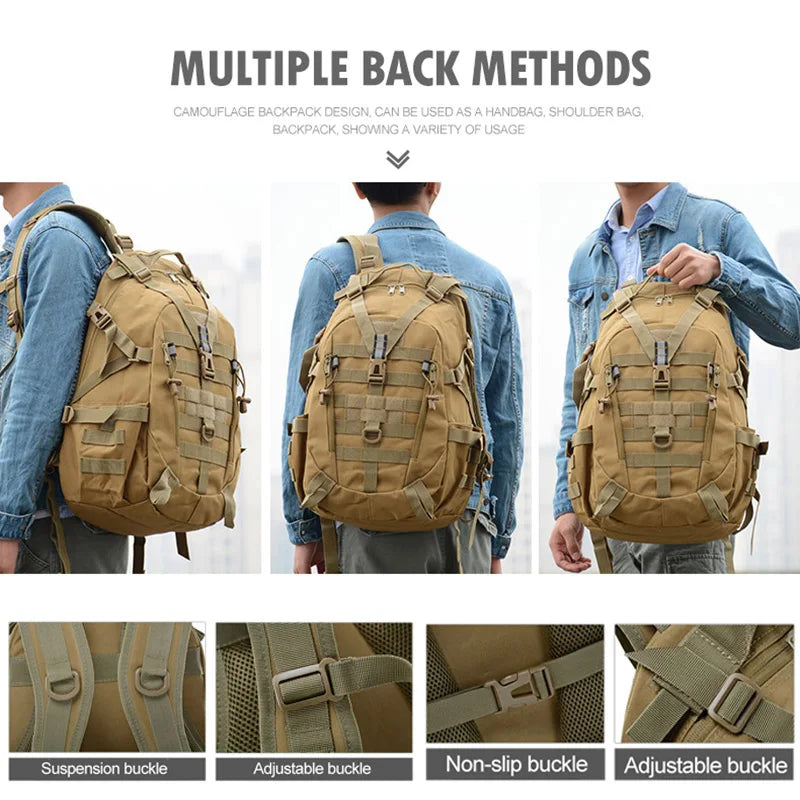 Heavy-Duty Military Tactical Rucksack / Backpack.  Large Volume.  Military Spec.