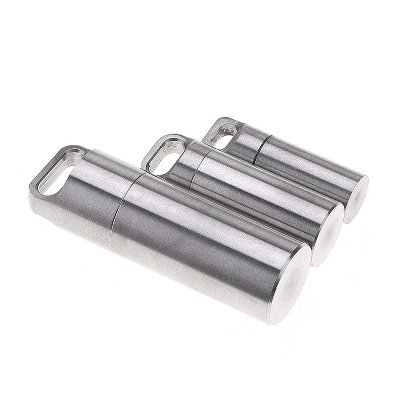 Airtight Watertight Steel Medicine Container.