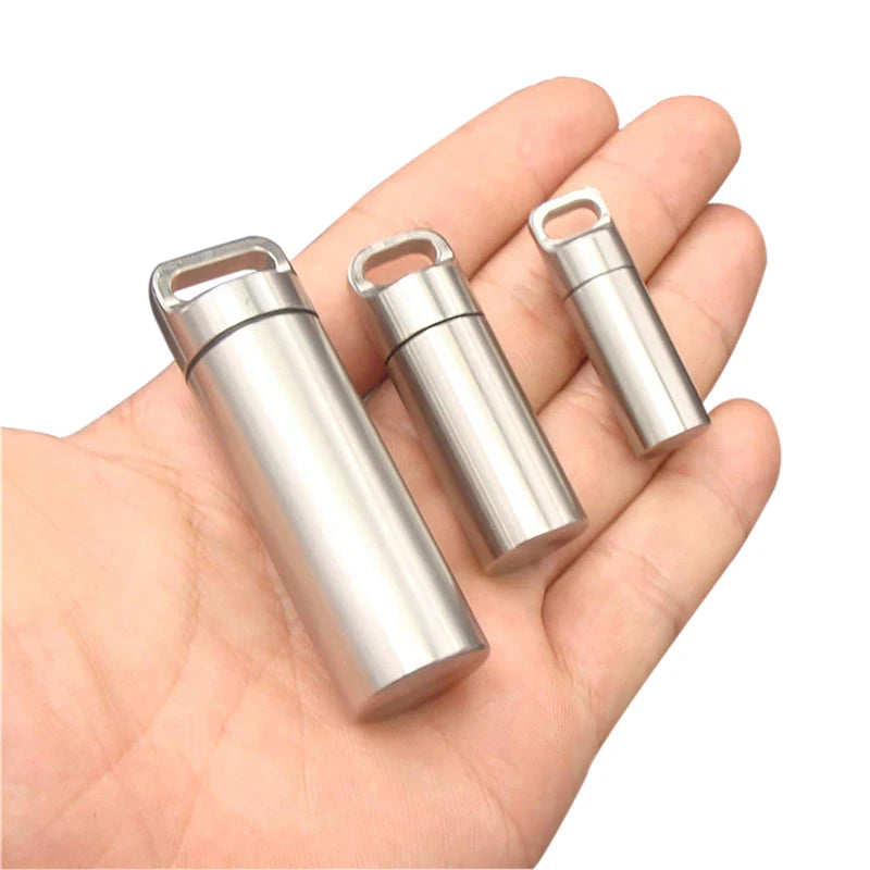 Airtight Watertight Steel Medicine Container.