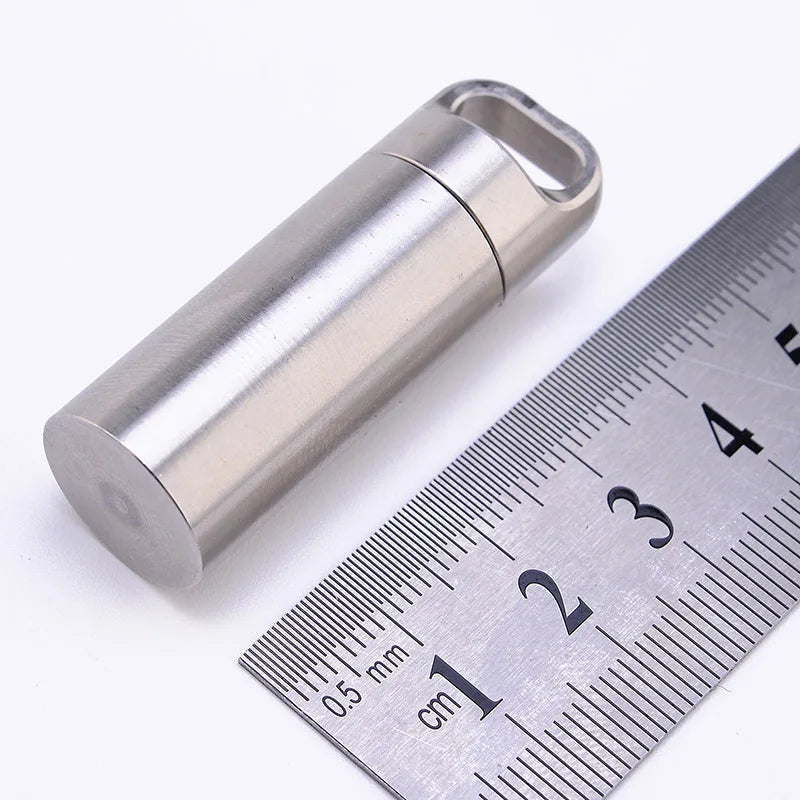 Airtight Watertight Steel Medicine Container.