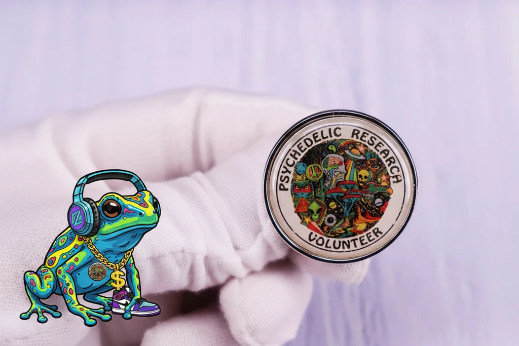 Psychedelic Research Volunteer Pin Badge