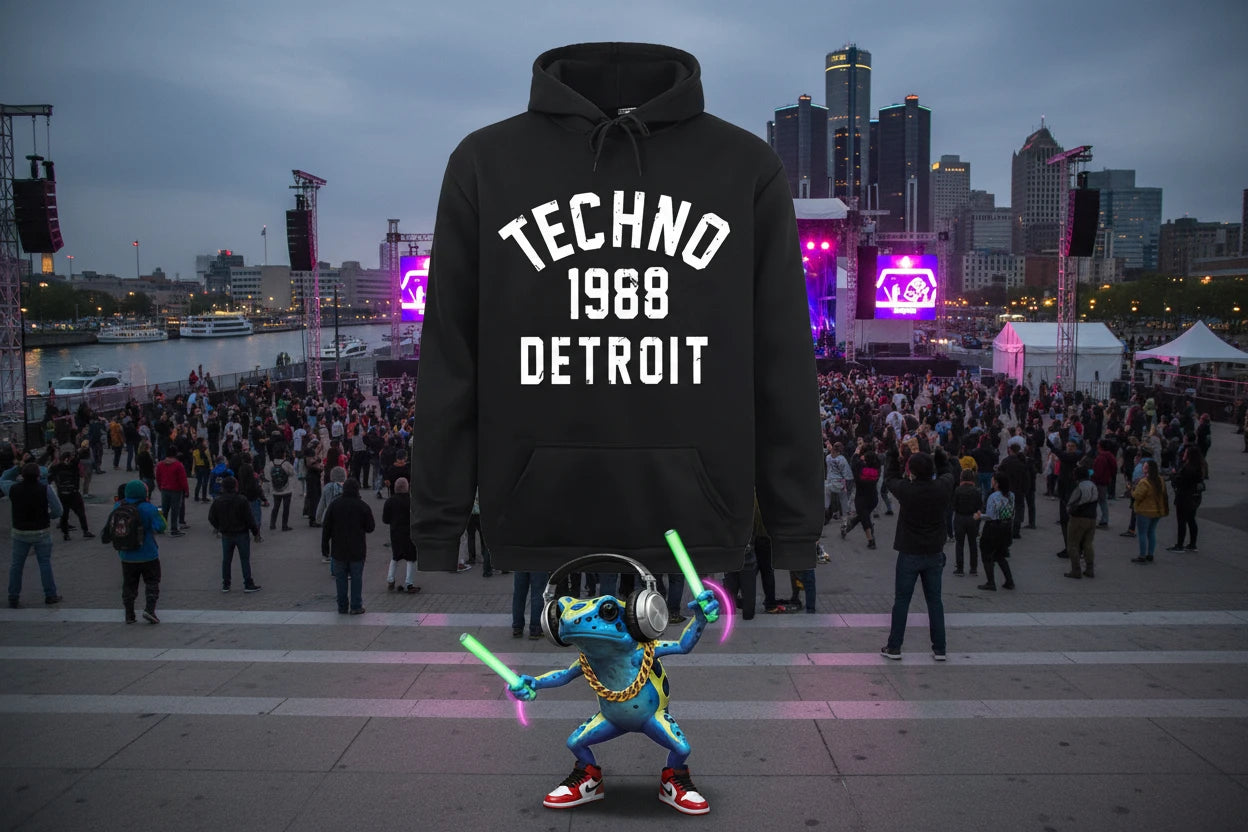 Techno Birthplace 1988 O.G. Detroit Hoodie.