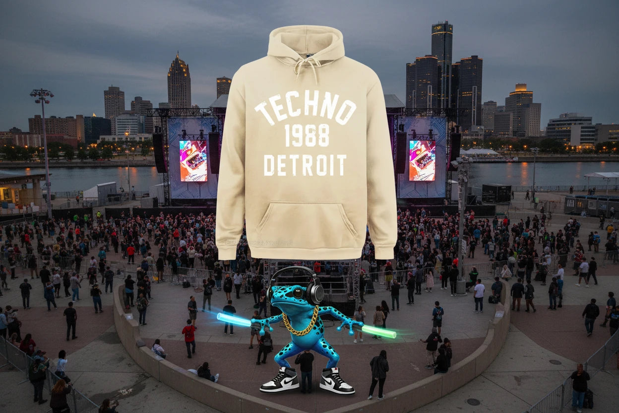 Techno Birthplace 1988 O.G. Detroit Hoodie.