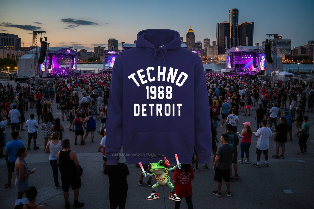 Techno Birthplace 1988 O.G. Detroit Hoodie.