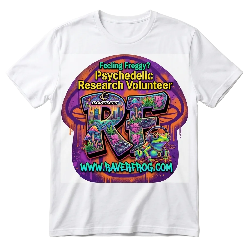 Raverfrog Movement Detroit 2026. Psychedelic Research Volunteer