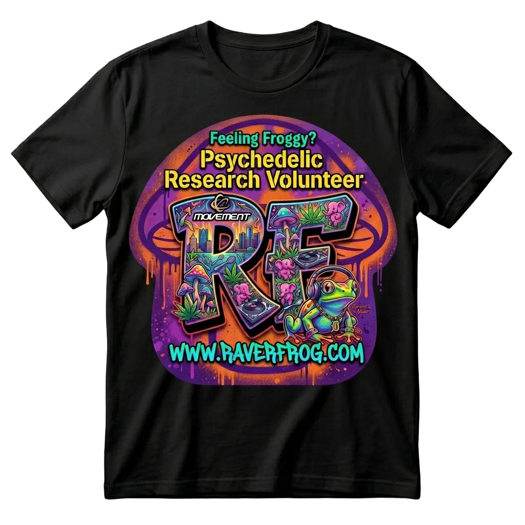 Raverfrog Movement Detroit 2026. Psychedelic Research Volunteer