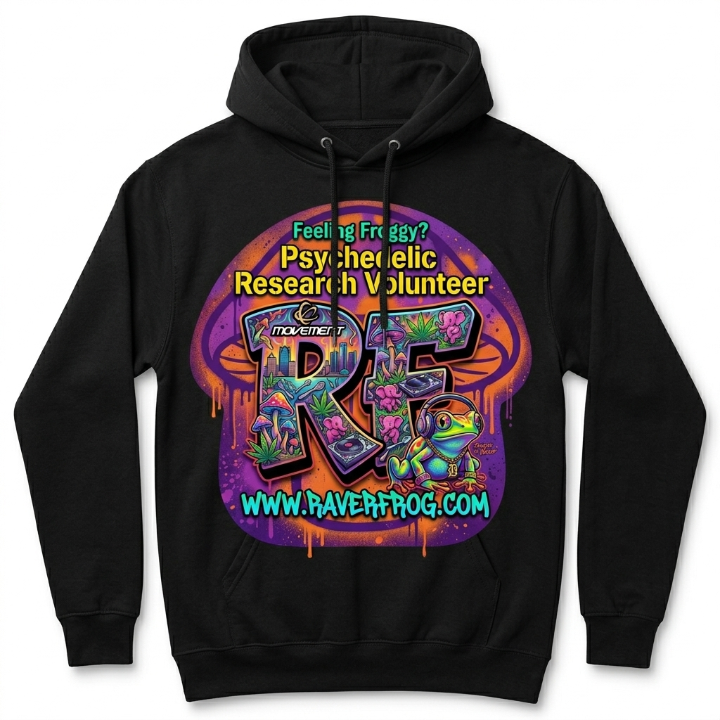 Raverfrog Movement Detroit 2026. Psychedelic Research Volunteer