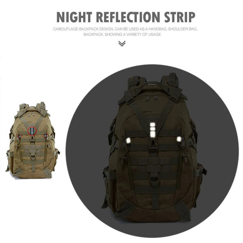 Heavy-Duty Military Tactical Rucksack / Backpack.  Large Volume.  Military Spec.