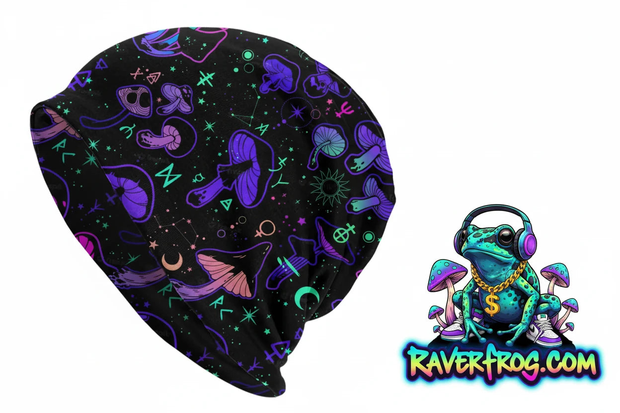 Psychedelic Magic Mushroom Beanies / Skully Caps.