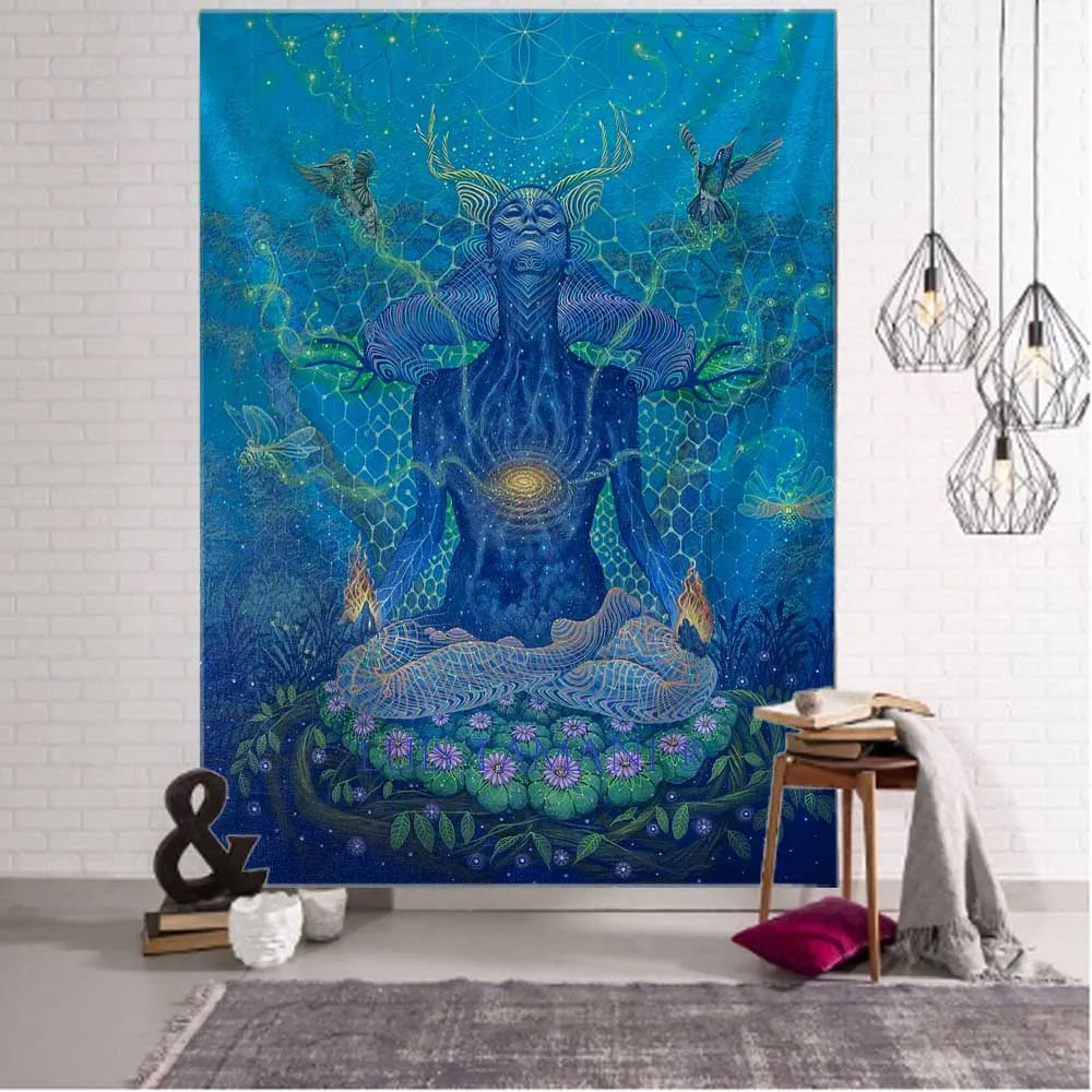Animalistic DMT Dreams Tapestry Collection.    Variety of design choices.  Great Quality.