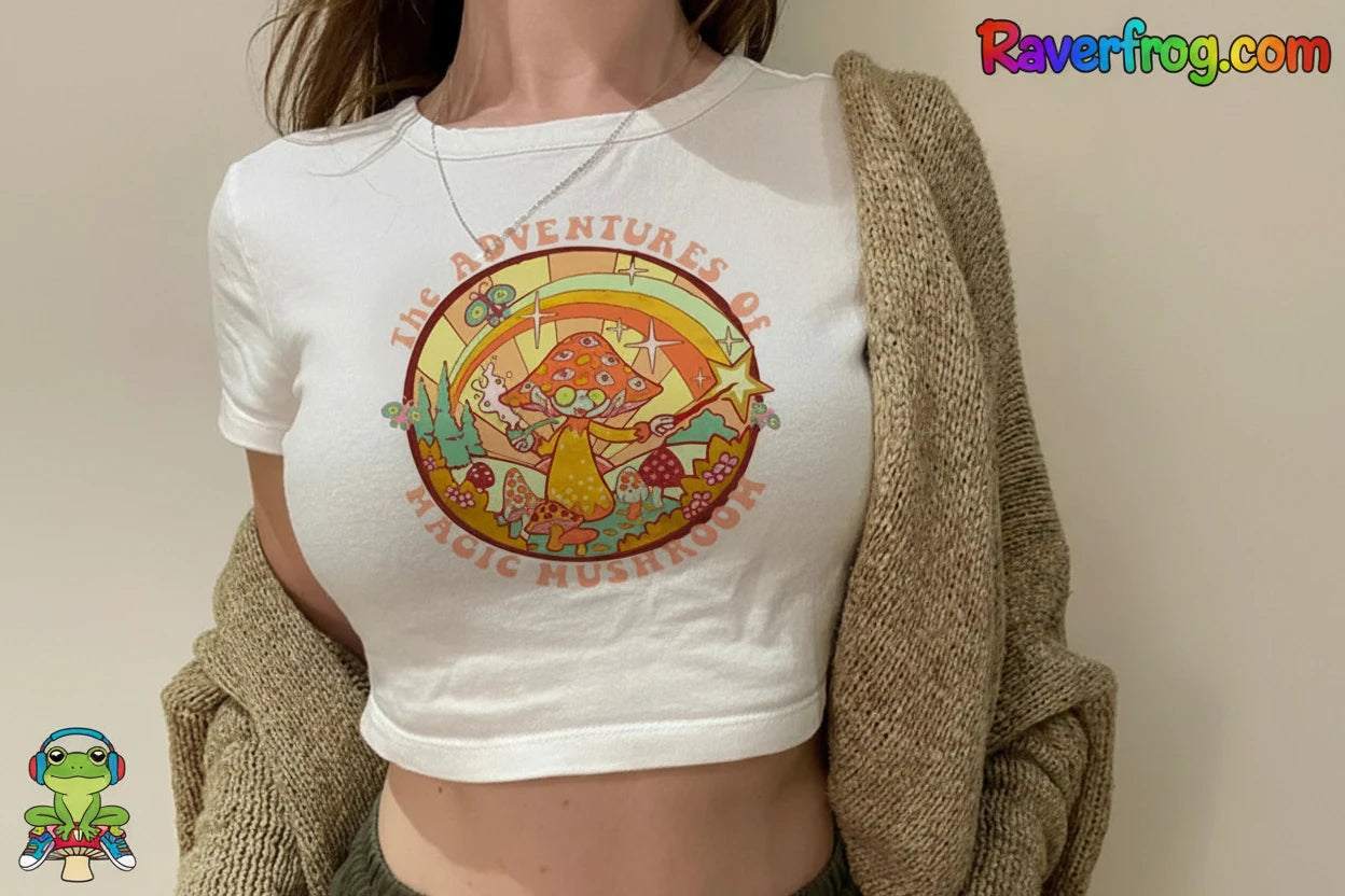 Magic Mushrooms / Magical Forest / Fairy - Frog Core/ Cute Lady frog Tops.