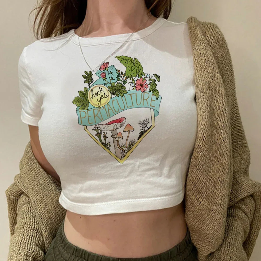 Magic Mushrooms / Magical Forest / Fairy - Frog Core/ Cute Lady frog Tops.