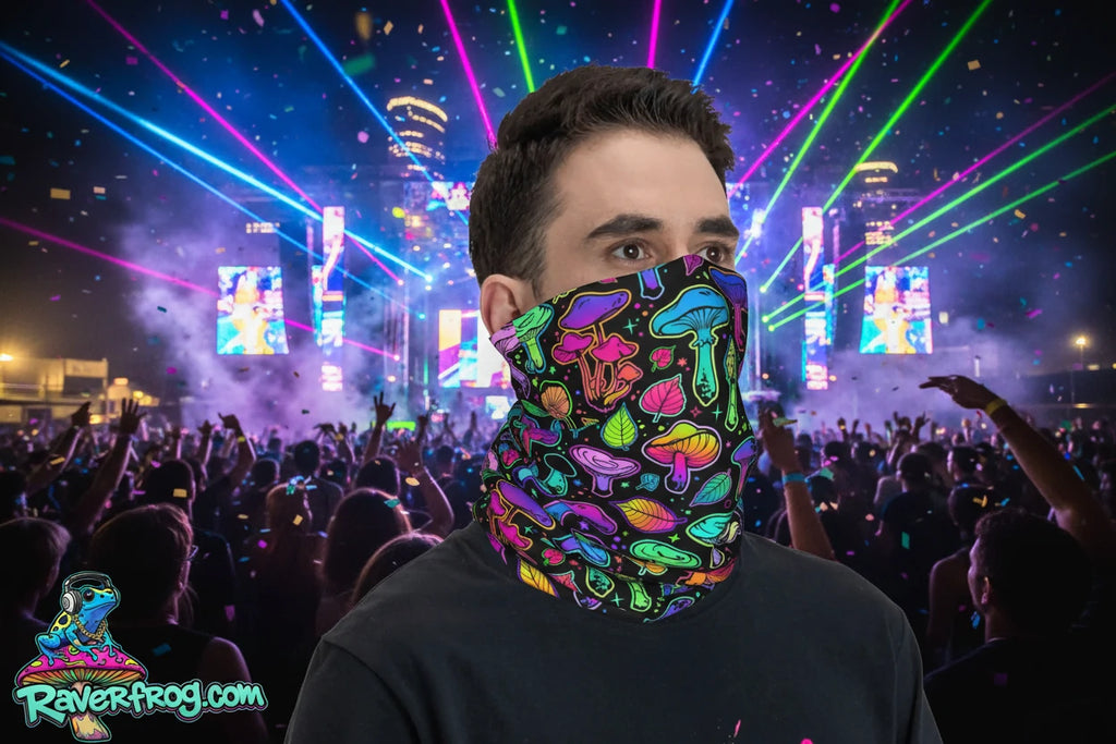 Psychedelic Trippy Mushroom Bandana / Scarfs