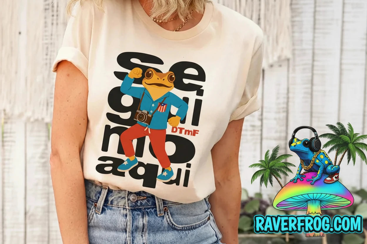 D.T.M.F. Bud Bunny / Raver Frog Collab T-Shirt. *Exclusive*