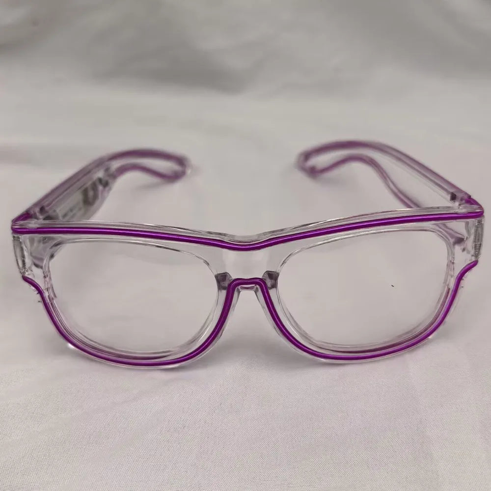 Raverfrog Wireless LED luminous rechargeable sunglasses.  No cords!