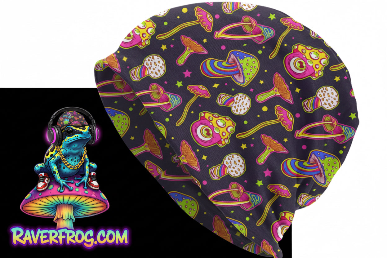 Psychedelic Magic Mushroom Beanies / Skully Caps.