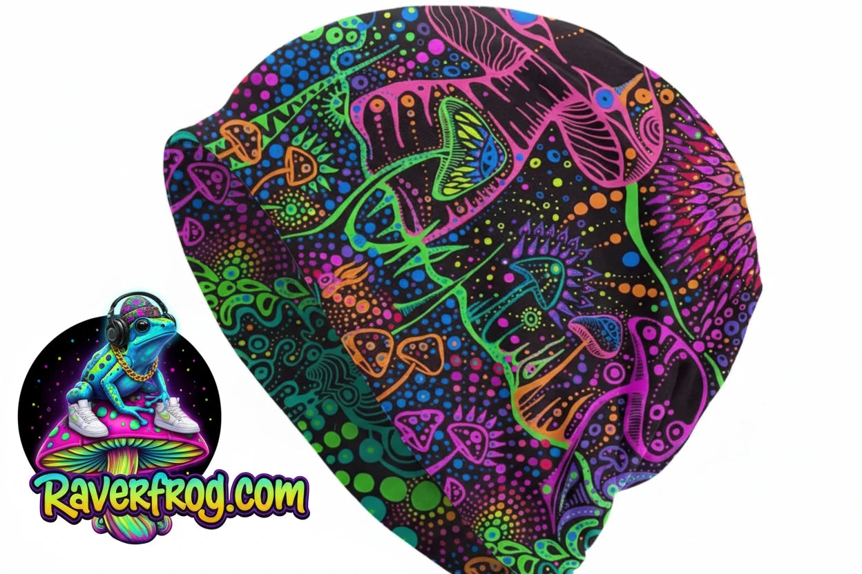Psychedelic Magic Mushroom Beanies / Skully Caps.