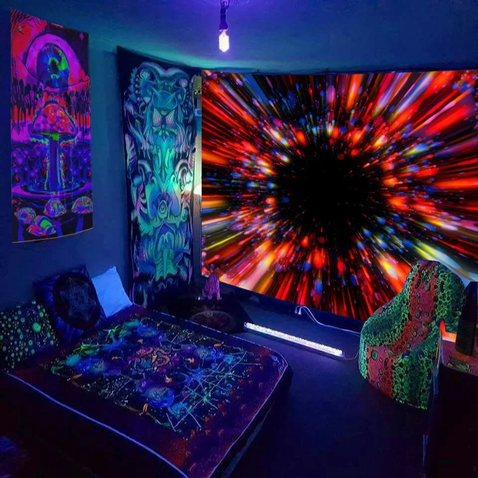 Mysterious Galactic Space Varieties.  Psychedelic Fluorescent Tapestry.  Many Choices.