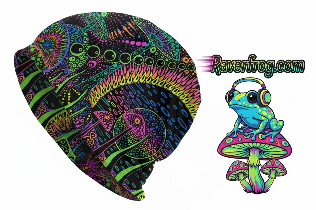 Psychedelic Magic Mushroom Beanies / Skully Caps.