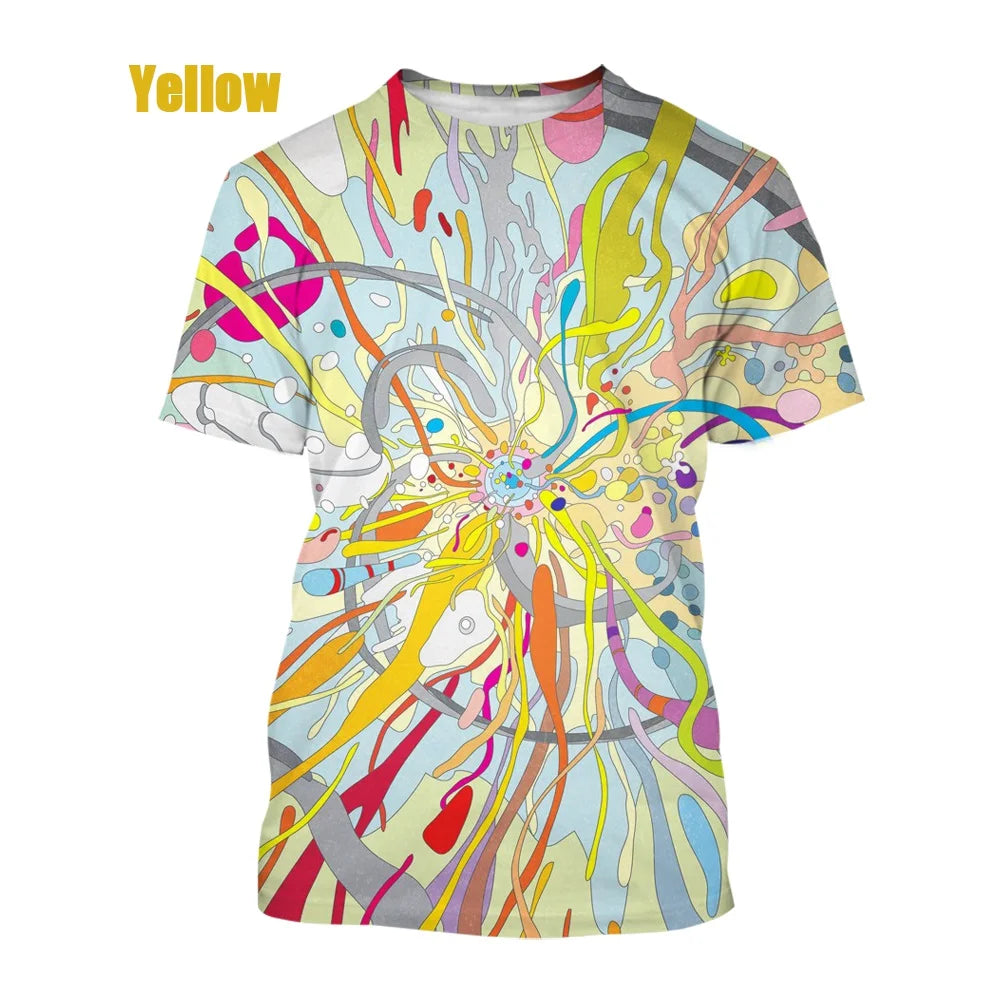 Art Creative 3d Printing T-shirt