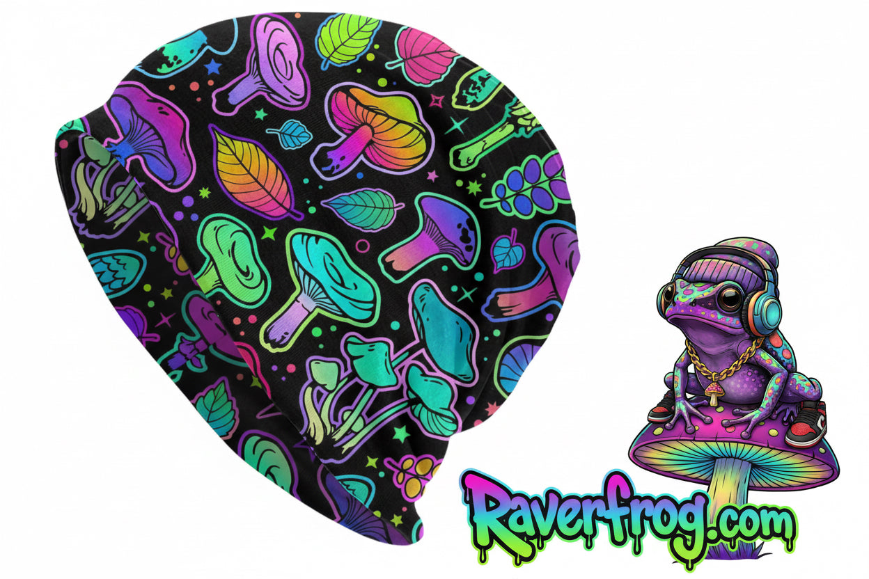 Psychedelic Magic Mushroom Beanies / Skully Caps.