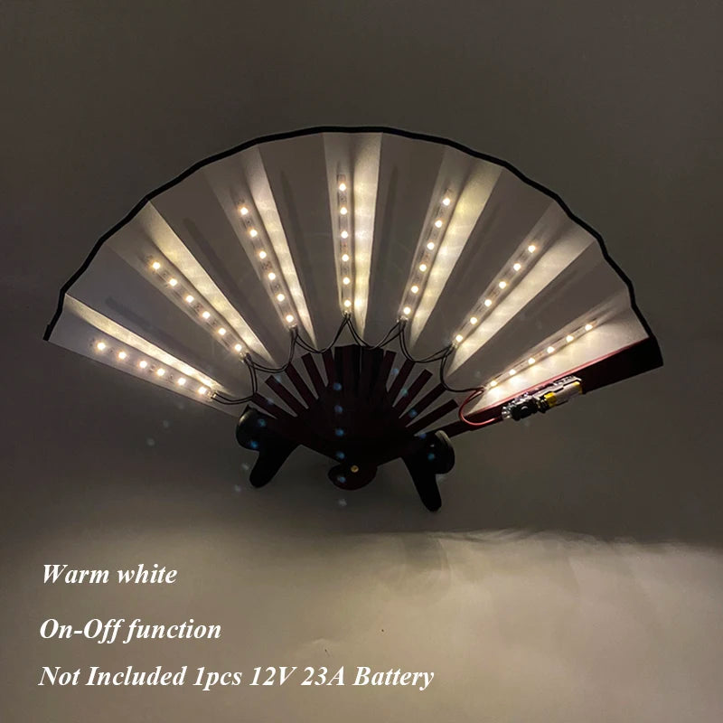 Rechargeable LED Rave Fan.  Color Modes.  Long Battery Life.