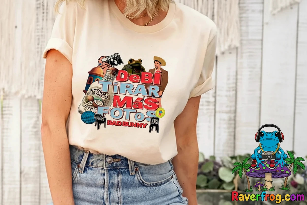 D.T.M.F. Bud Bunny / Raver Frog Collab T-Shirt. *Exclusive*