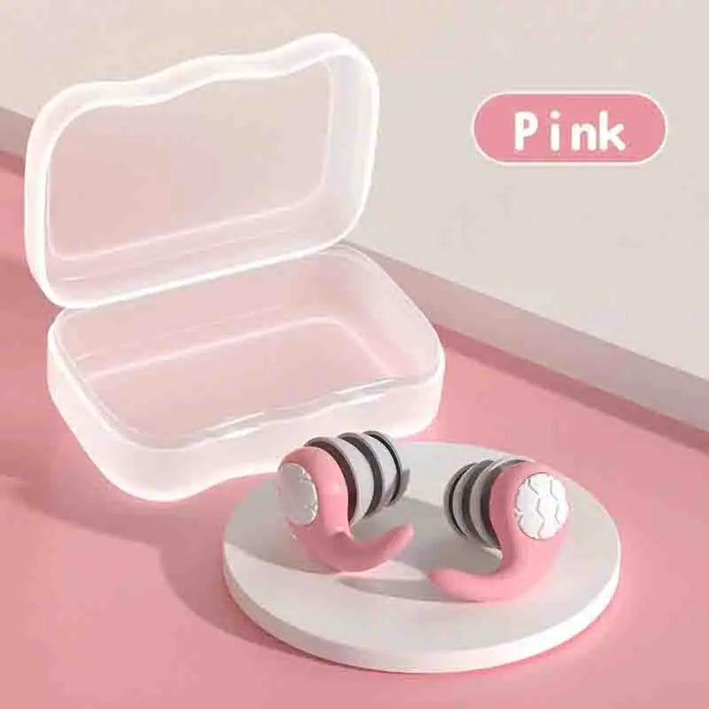 Premium Soft Silicone Earplugs with Noise Cancellation, Waterproof, very Comfortable.