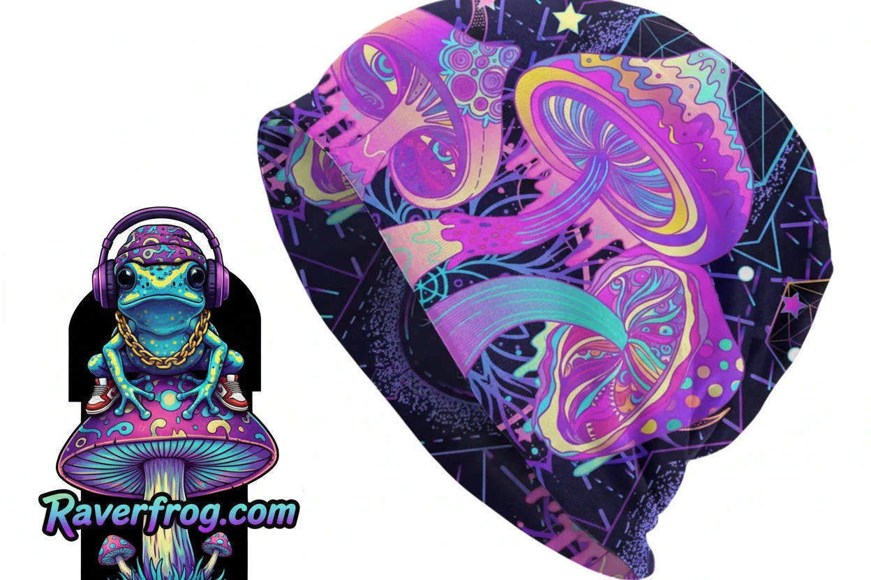 Psychedelic Magic Mushroom Beanies / Skully Caps.