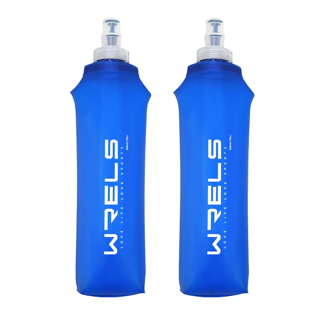 Pocket Pint. Raverfrog / WRELS Festival Folding Water Bottle (TPU BPA-Free Collapsible Soft Flask)Variety of Sizes.