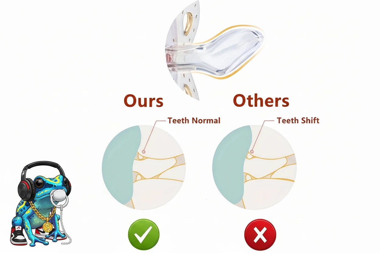 Boss Bling Papa Pacifier.  Boss Binky.  Food Grade Silicone.
