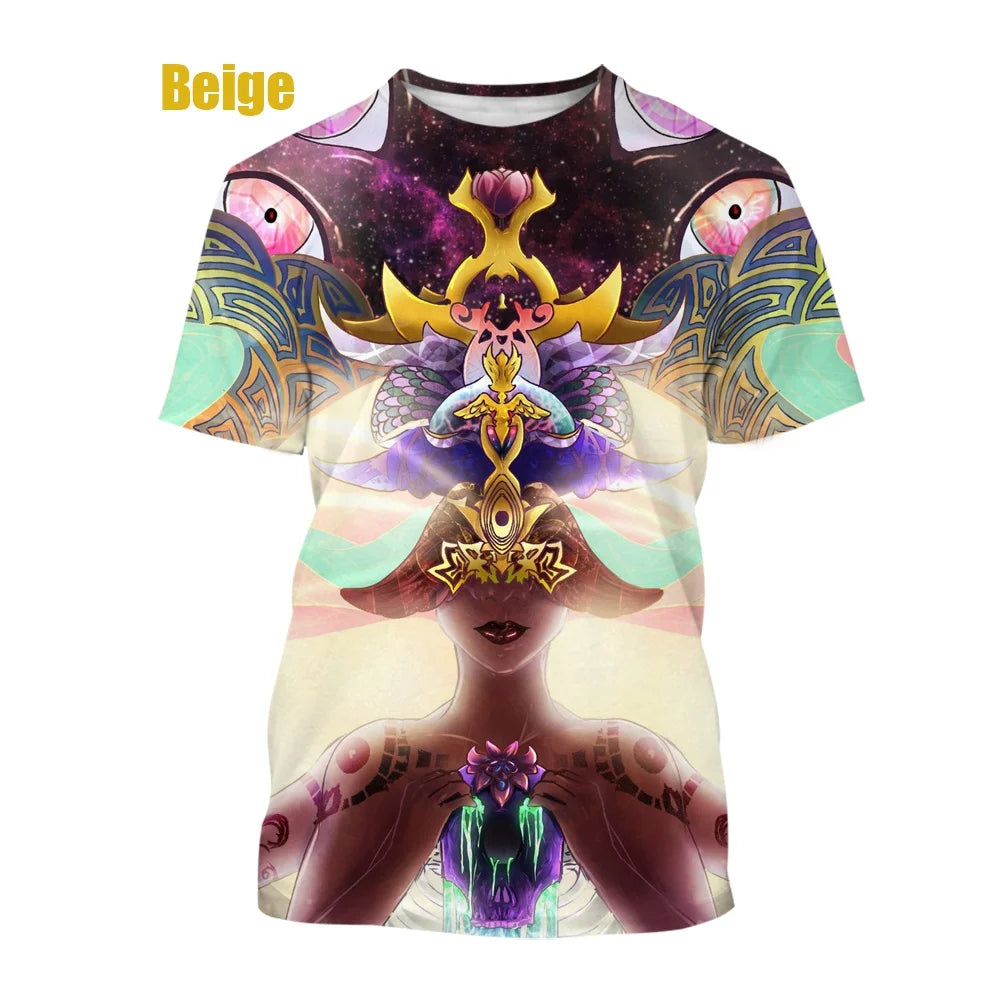 Art Creative 3d Printing T-shirt