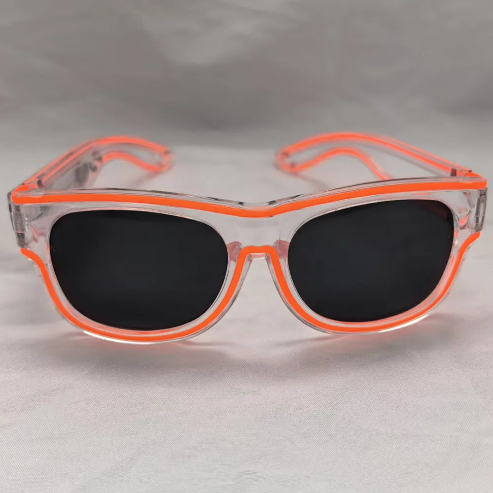 Raverfrog Wireless LED luminous rechargeable sunglasses.  No cords!