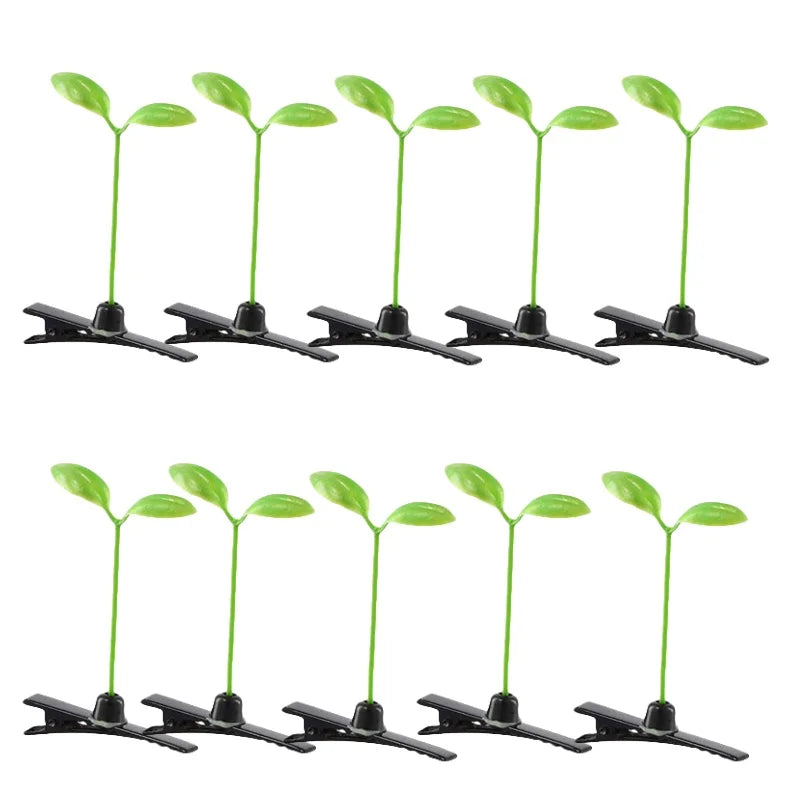 2/5/10pcs Vibe Sprout Grass Hair Clip