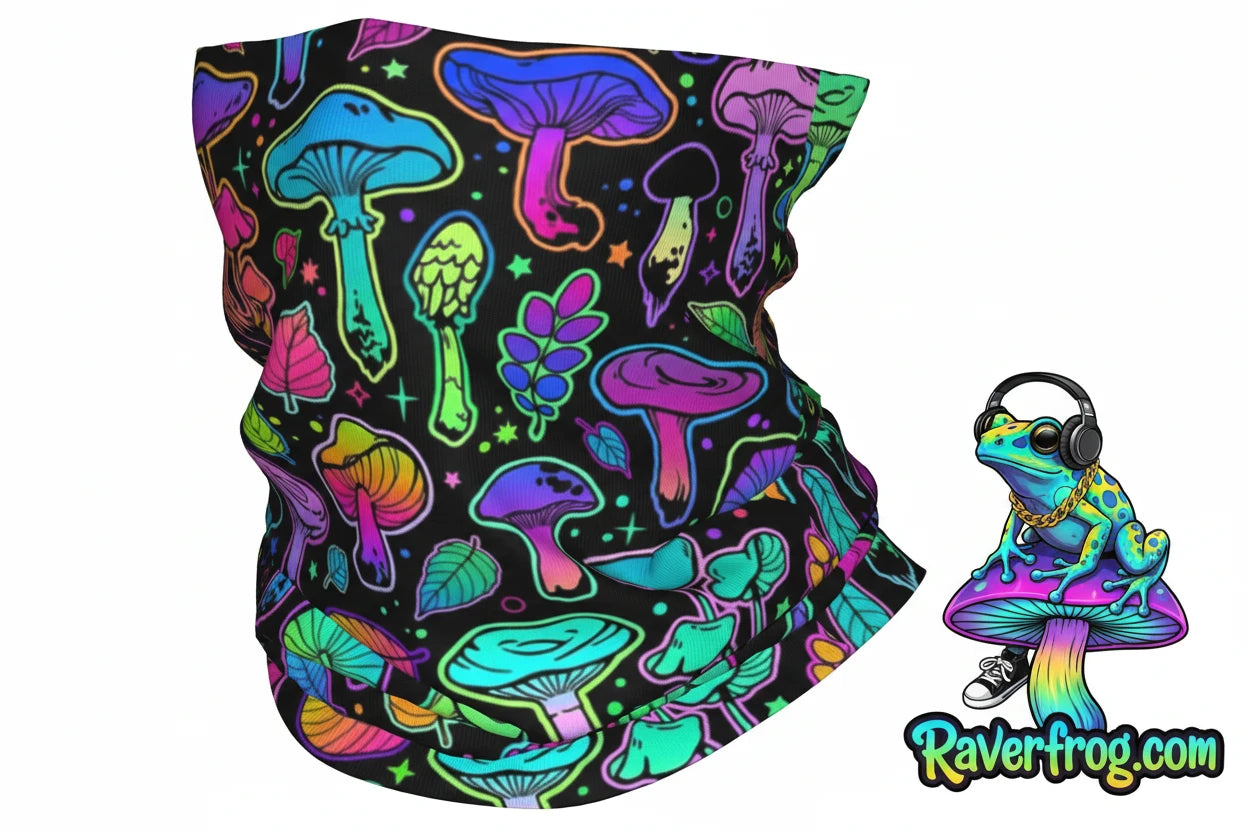 Psychedelic Trippy Mushroom Bandana / Scarfs