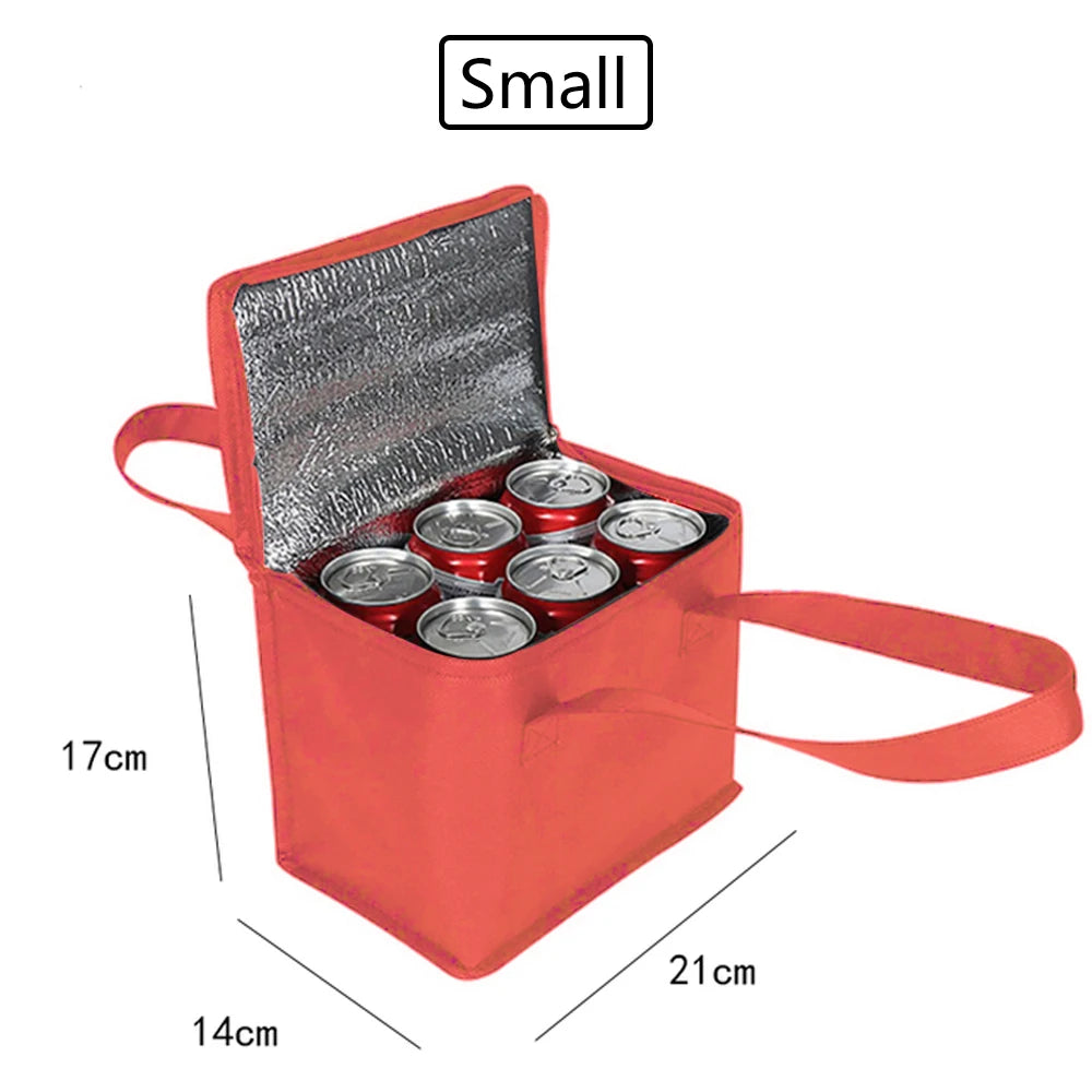 Portable foldable Lunch Cooler Bag. 2 Sizes.