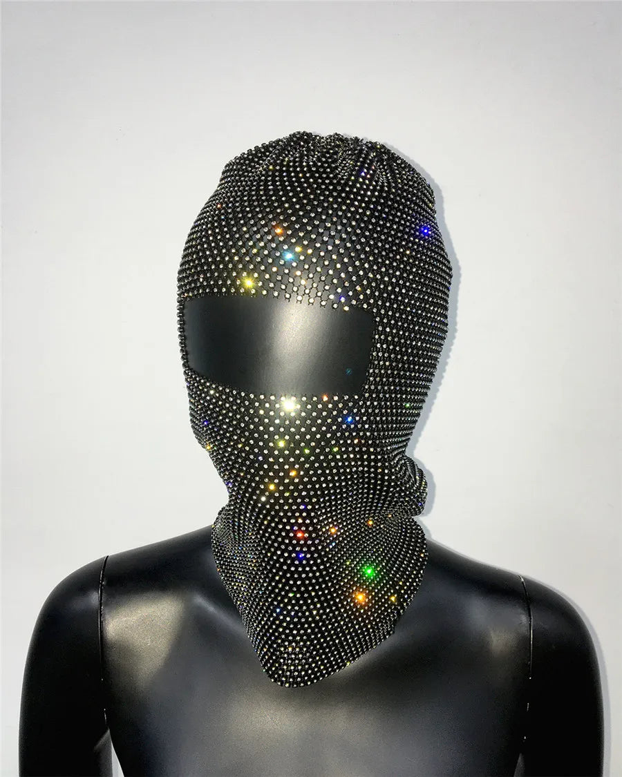 Sexy Premium Diamond Sparkly Fishnet Russian Balaclava.