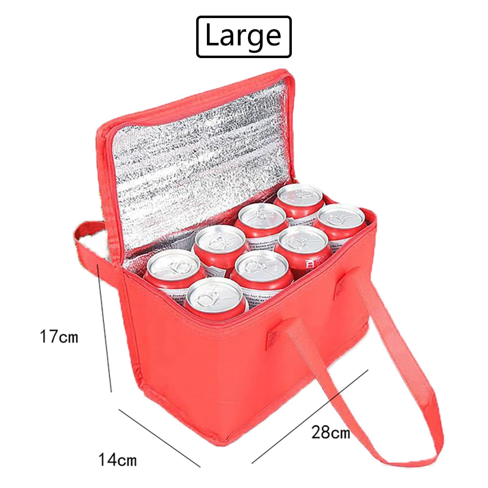 Portable foldable Lunch Cooler Bag. 2 Sizes.