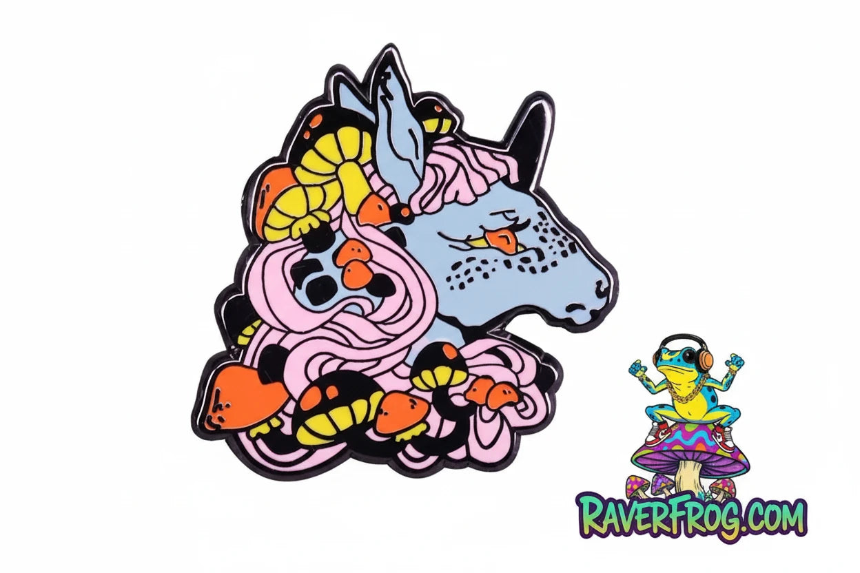 Mushrooms and Magical Forest Enamel Drip Pin Collection.
